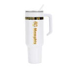 48oz Memphis Tigers Gold Anodized White Tumbler