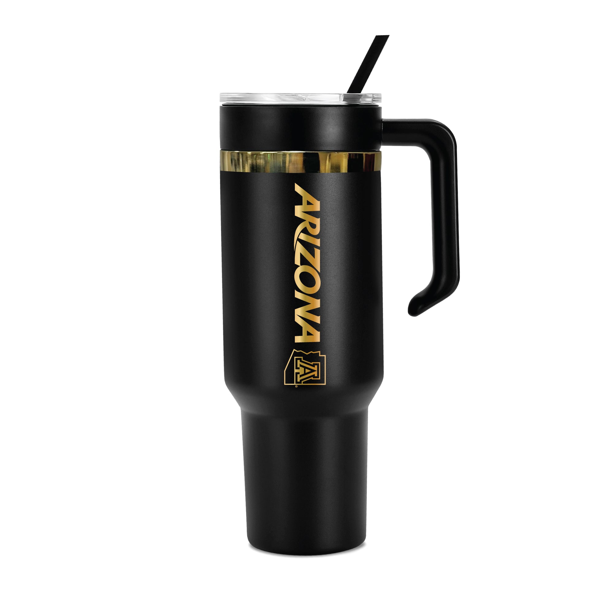 36oz Arizona Wildcats Gold Black Anodized Tumbler