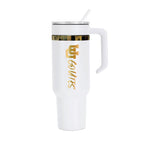 48oz Utah Utes Gold Anodized White Tumbler