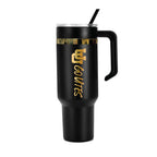 48oz Utah Utes Gold Black Anodized Tumbler