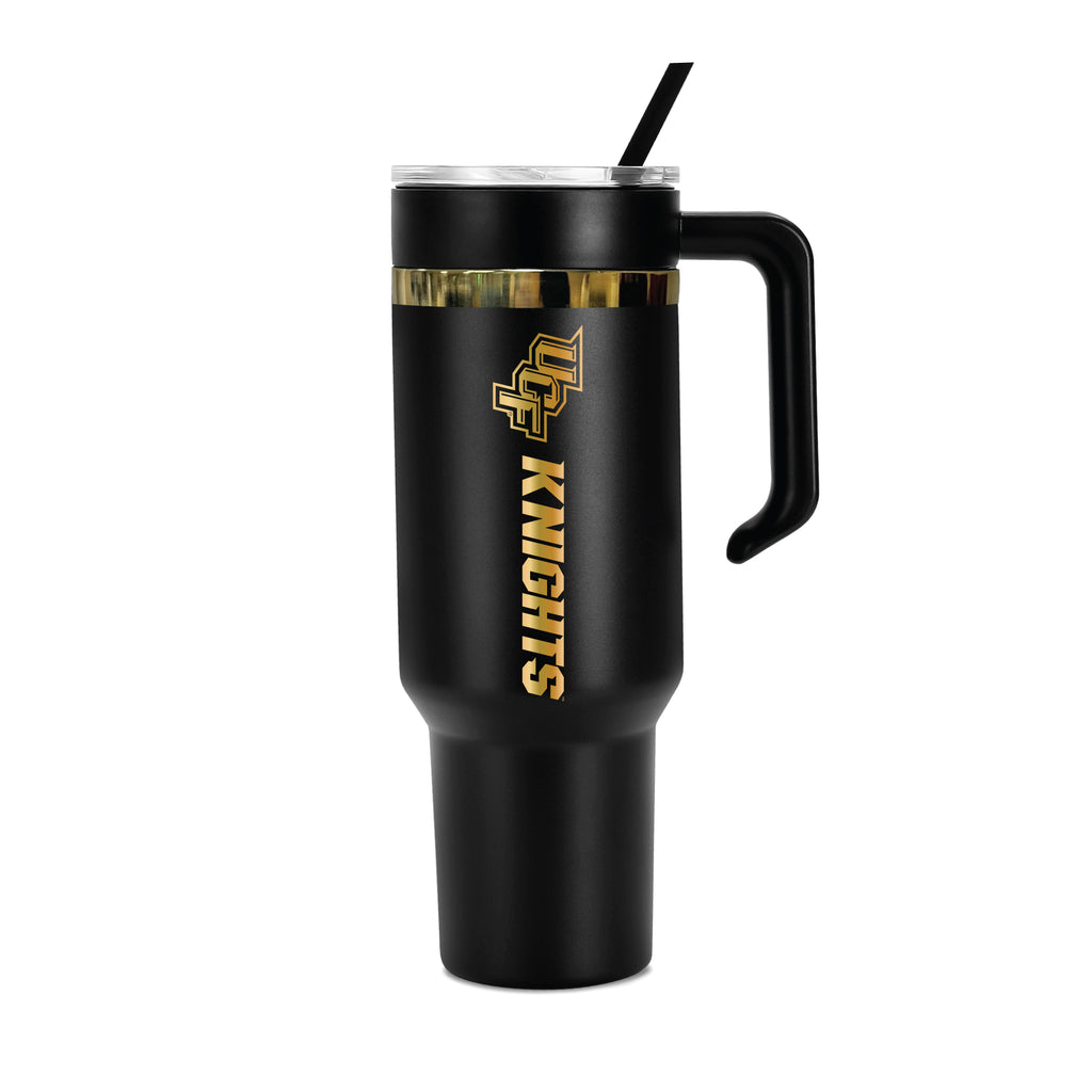 36oz Central Florida Knights Gold Black Anodized Tumbler