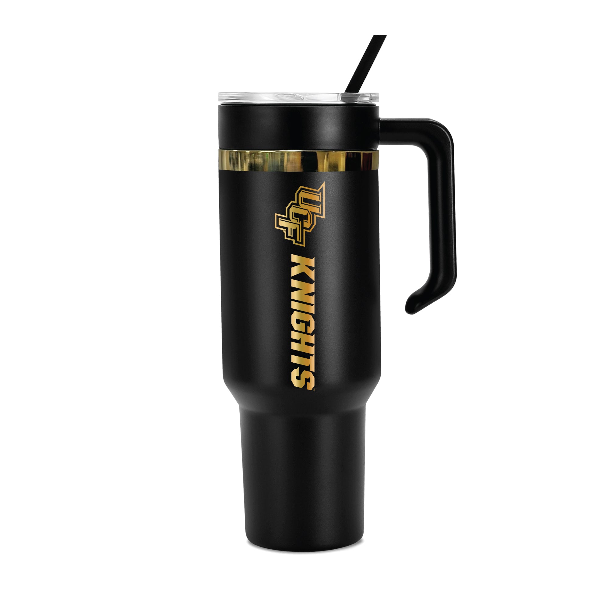 36oz Central Florida Knights Gold Black Anodized Tumbler