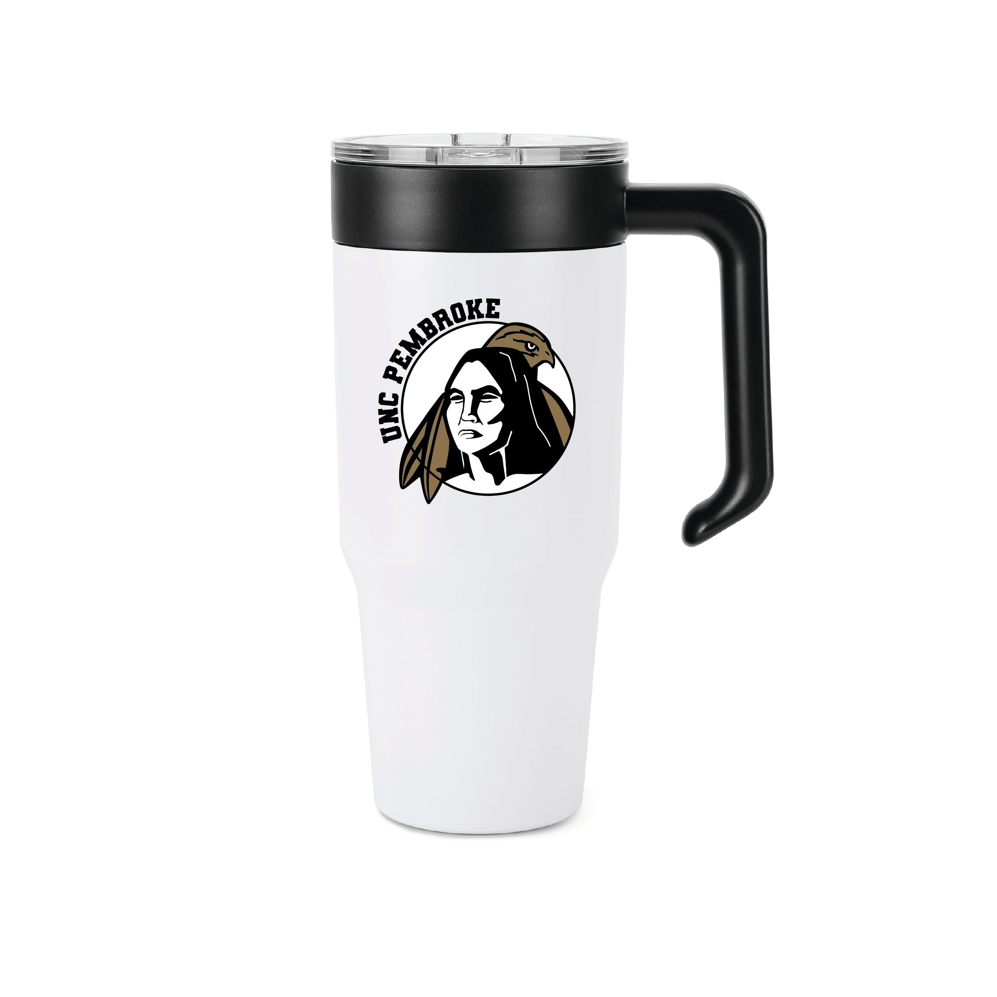 36oz with handle UNC Pembroke Combo Tumbler