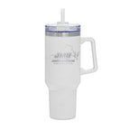 40oz James Madison Dukes Laser Etch Rocky Tumbler with Handle