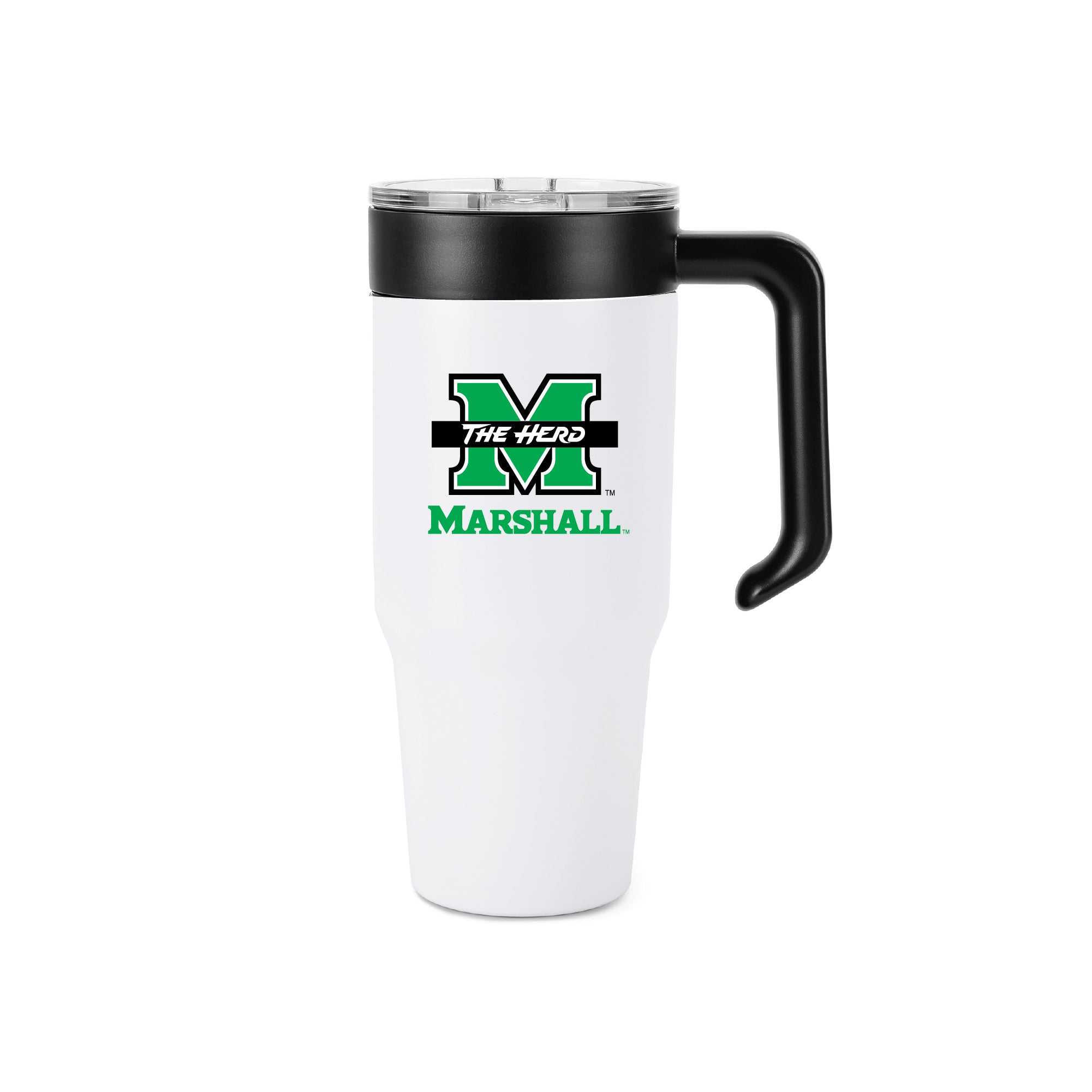 36oz with handle Marshall Thundering Herd Combo Tumbler