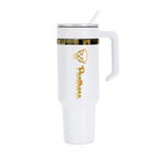 48oz Pittsburgh Panthers Gold Anodized White Tumbler