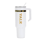 48oz Yale Bulldogs Gold Anodized White Tumbler