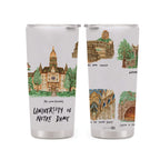 22oz Notre Dame Fighting Irish Laura Wilcox University Collection Stainless Tumbler