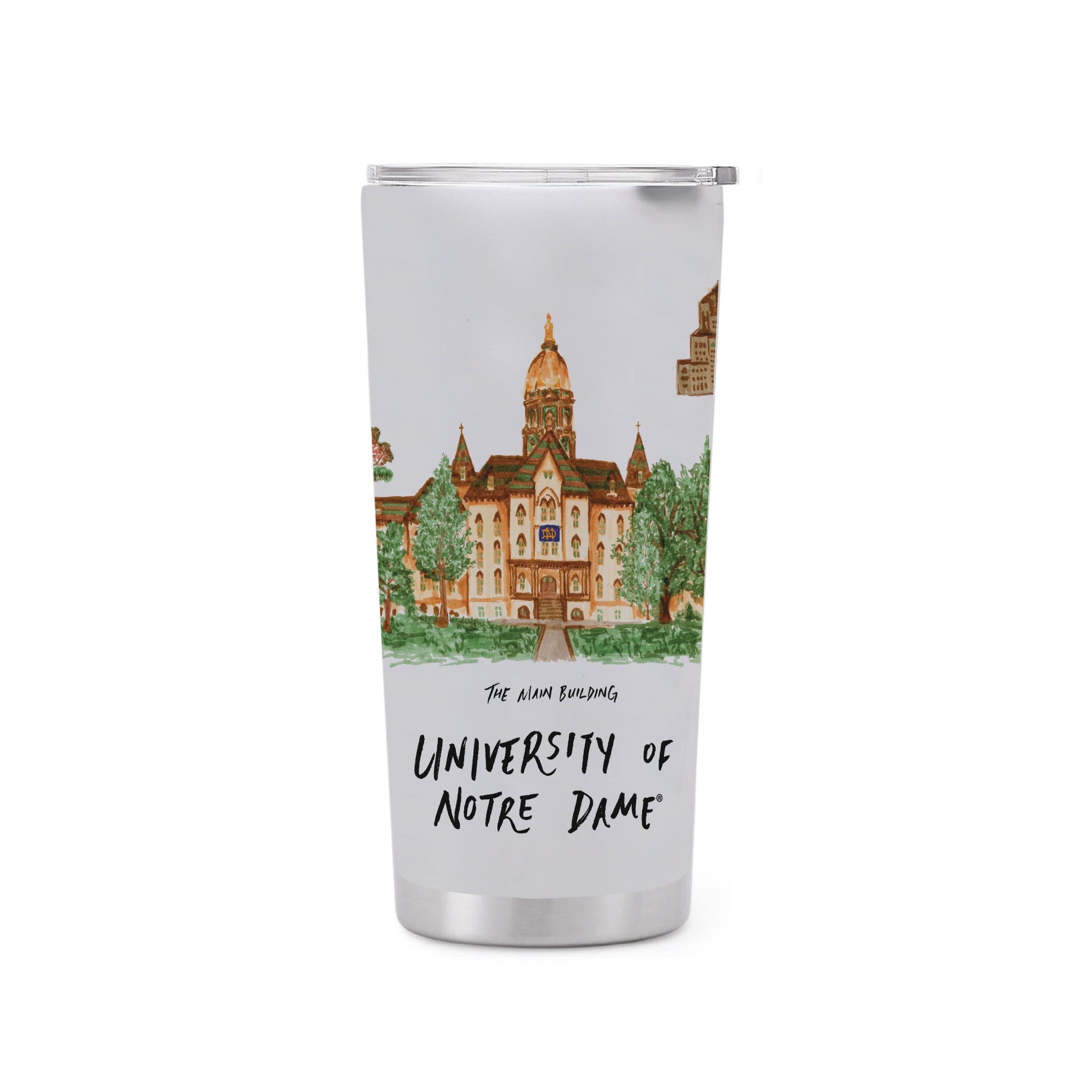 22oz Notre Dame Fighting Irish Laura Wilcox University Collection Stainless Tumbler