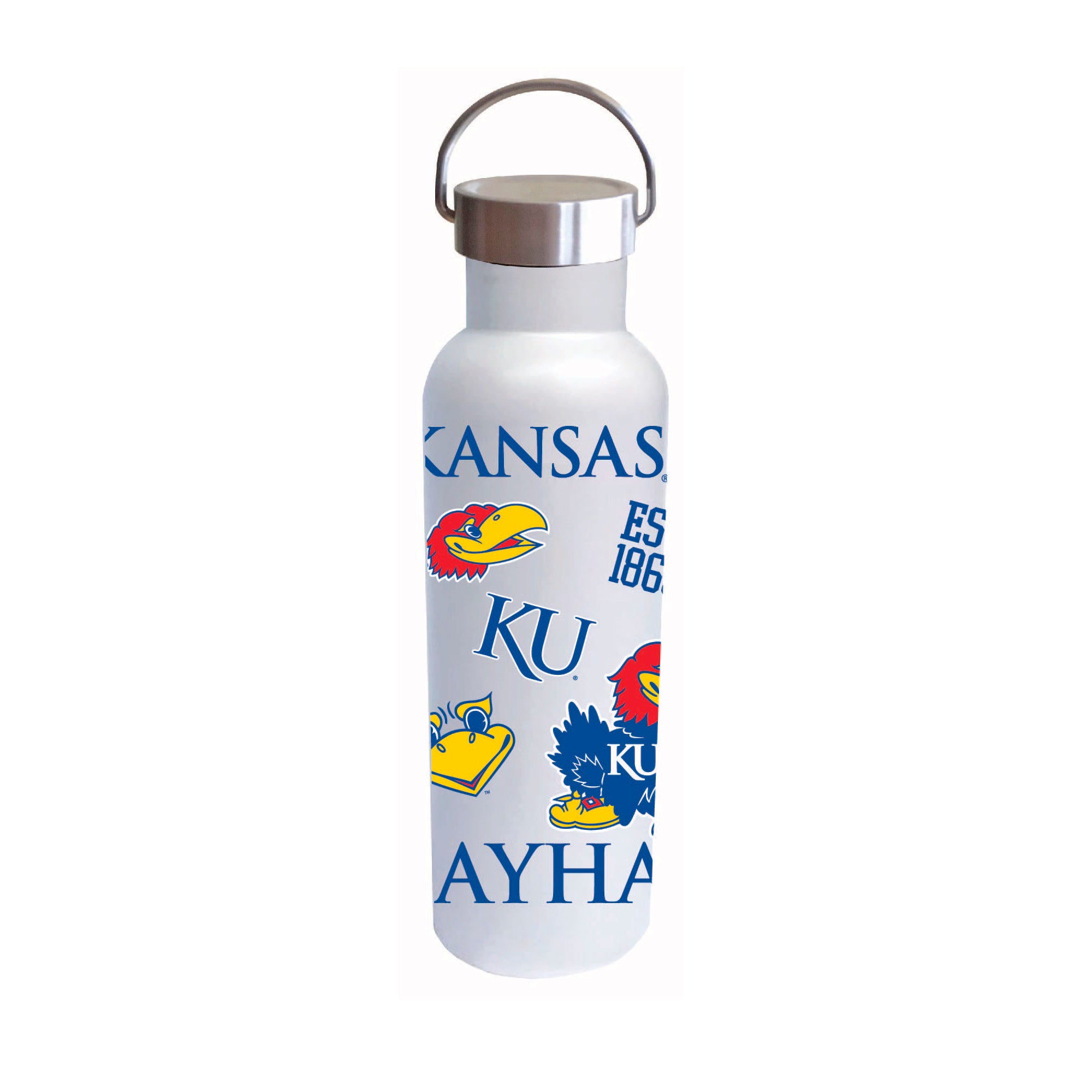 Kansas Jayhawks 26oz Stainless Steel Medley Voda Bottle