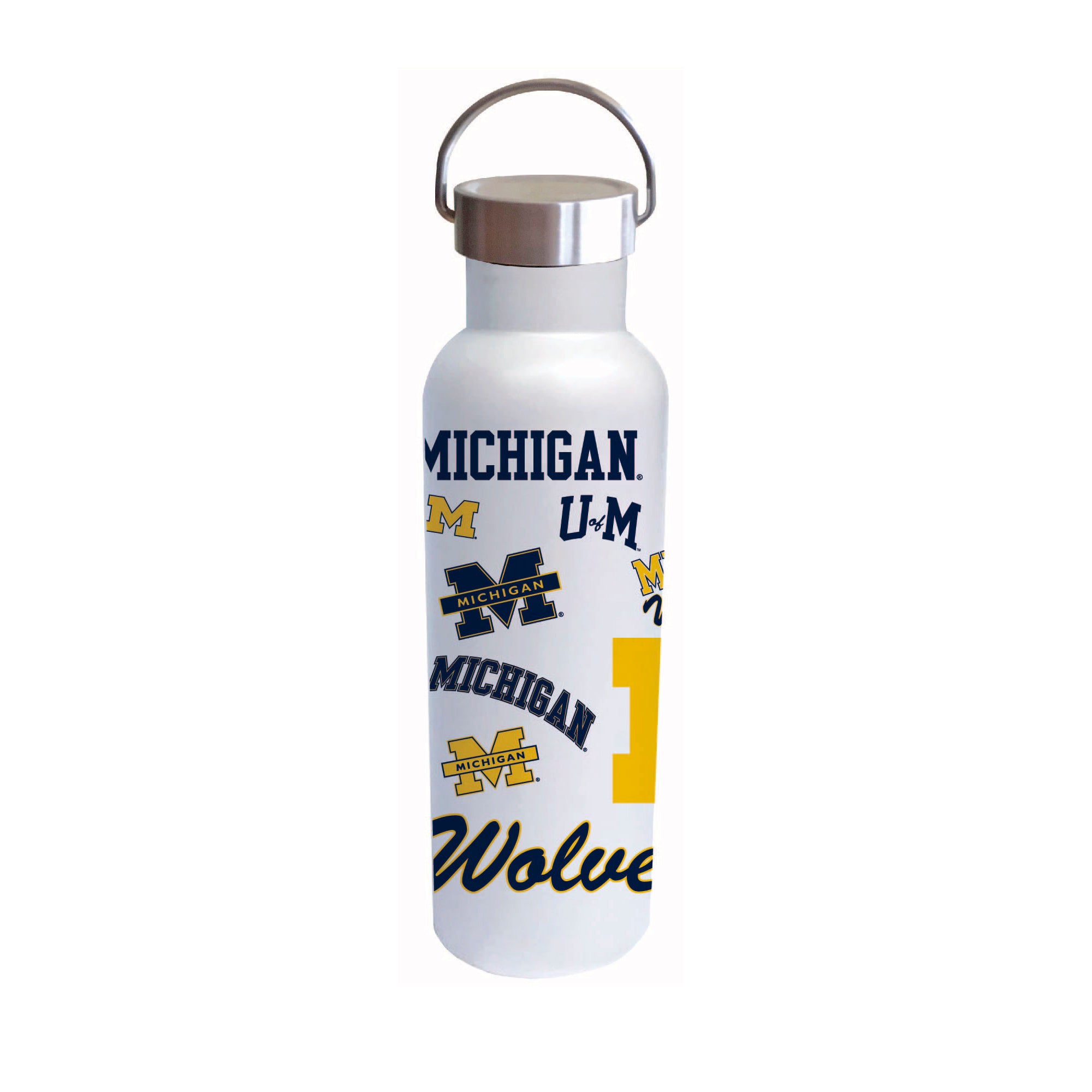Michigan Wolverines 26oz Stainless Steel Medley Voda Bottle