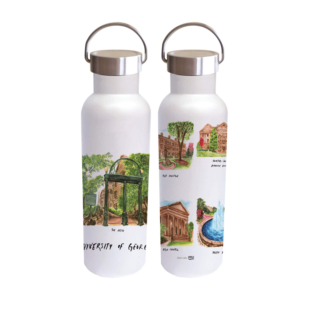 Georgia Bulldogs 26oz Voda Bottle by Laura Wilcox