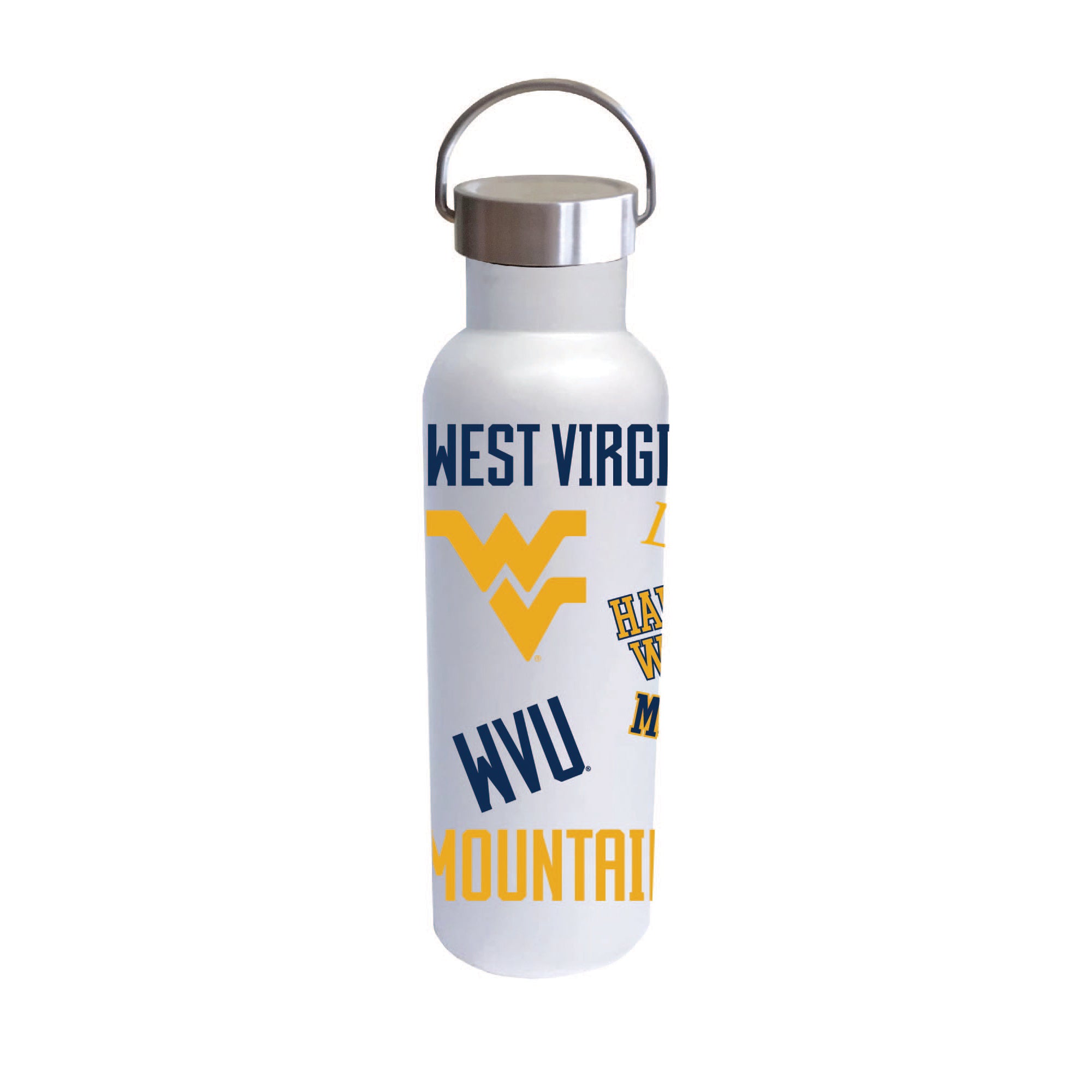 West Virginia Mountaineers 26oz Stainless Steel Medley Voda Bottle