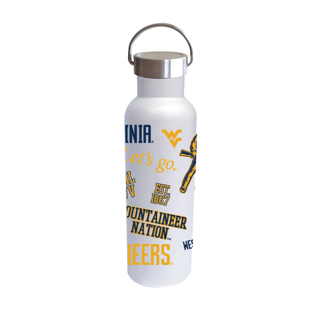 West Virginia Mountaineers 26oz Stainless Steel Medley Voda Bottle