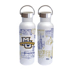 Marquette Golden Eagles 26oz Stainless Steel Campus Line Art Voda Bottle