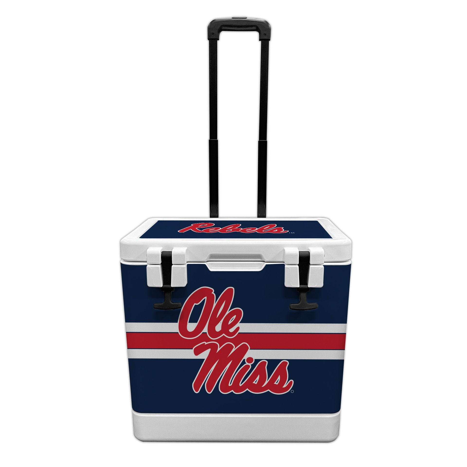 37QT Ole Miss Rebels Rotomolded Wheeled Cooler