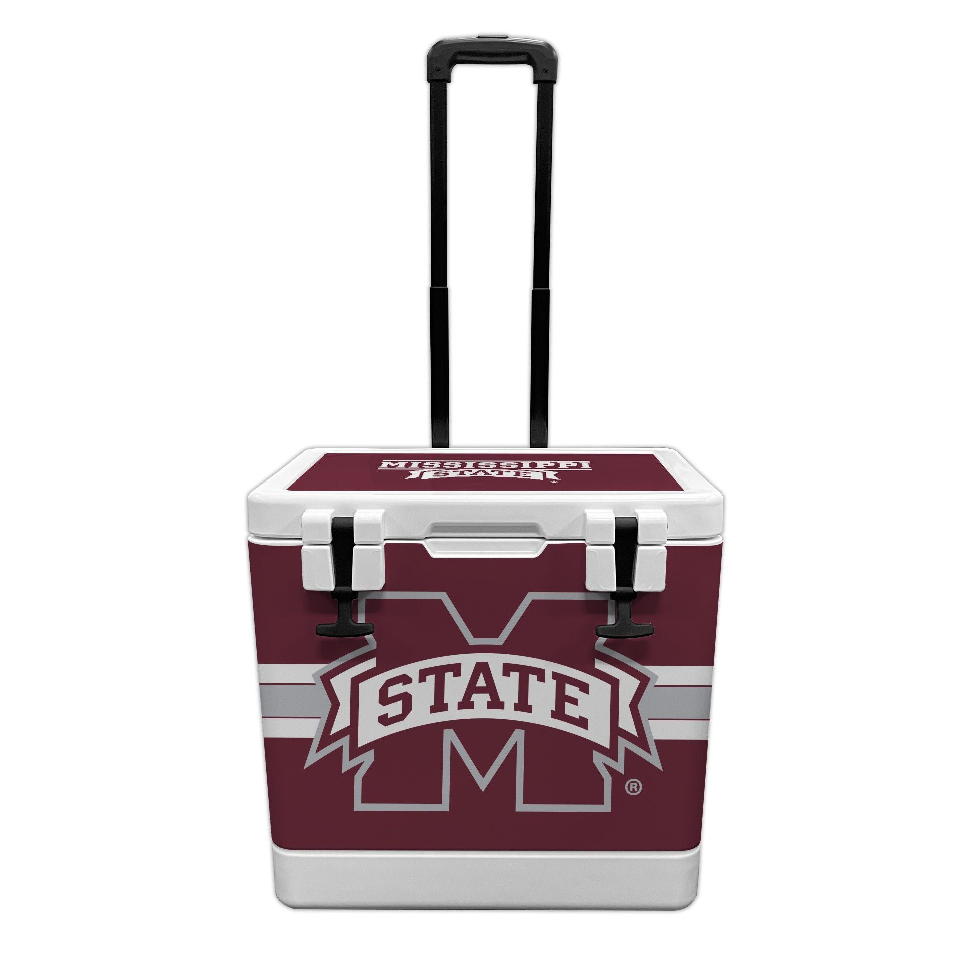 37QT Mississippi State Bulldogs Rotomolded Wheeled Cooler