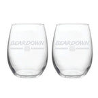 21oz Arizona Wildcats Etched Slogan Stemless 2 Pack