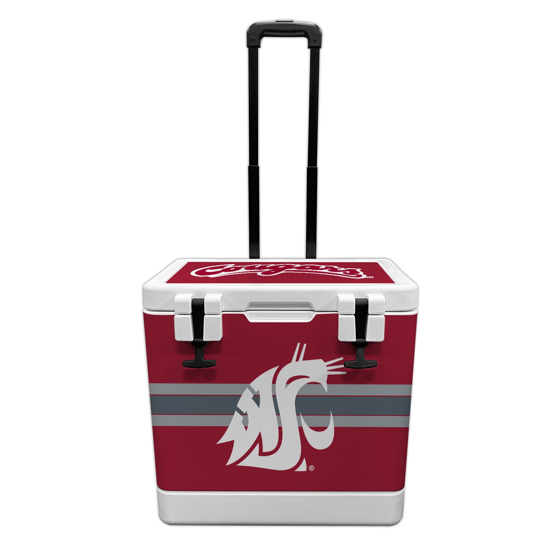 37QT Washington State Cougars Rotomolded Wheeled Cooler