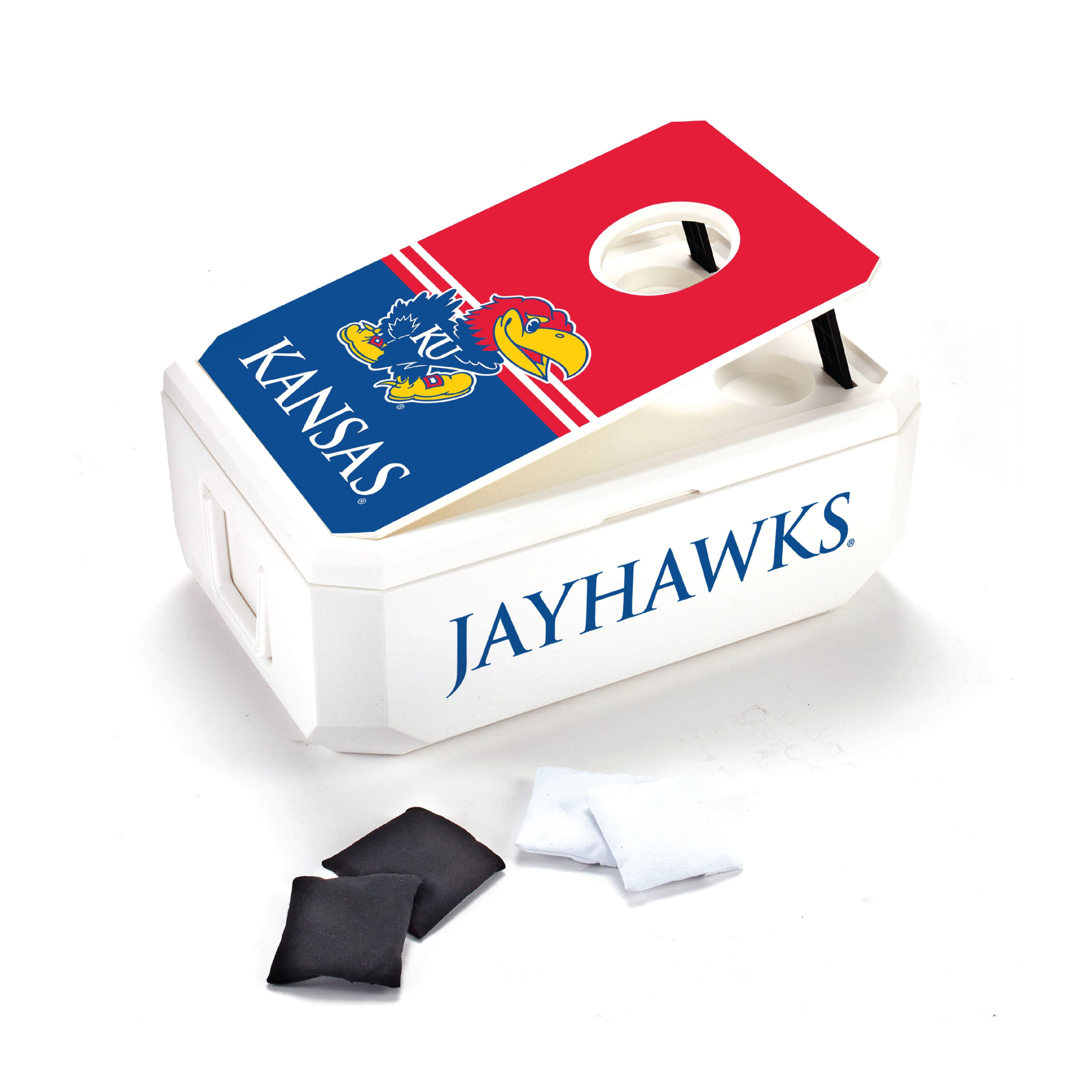 37QT Kansas Jayhawks Cornhole Cooler