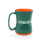 16oz Miami Hurricanes Sculpted Barista Mug