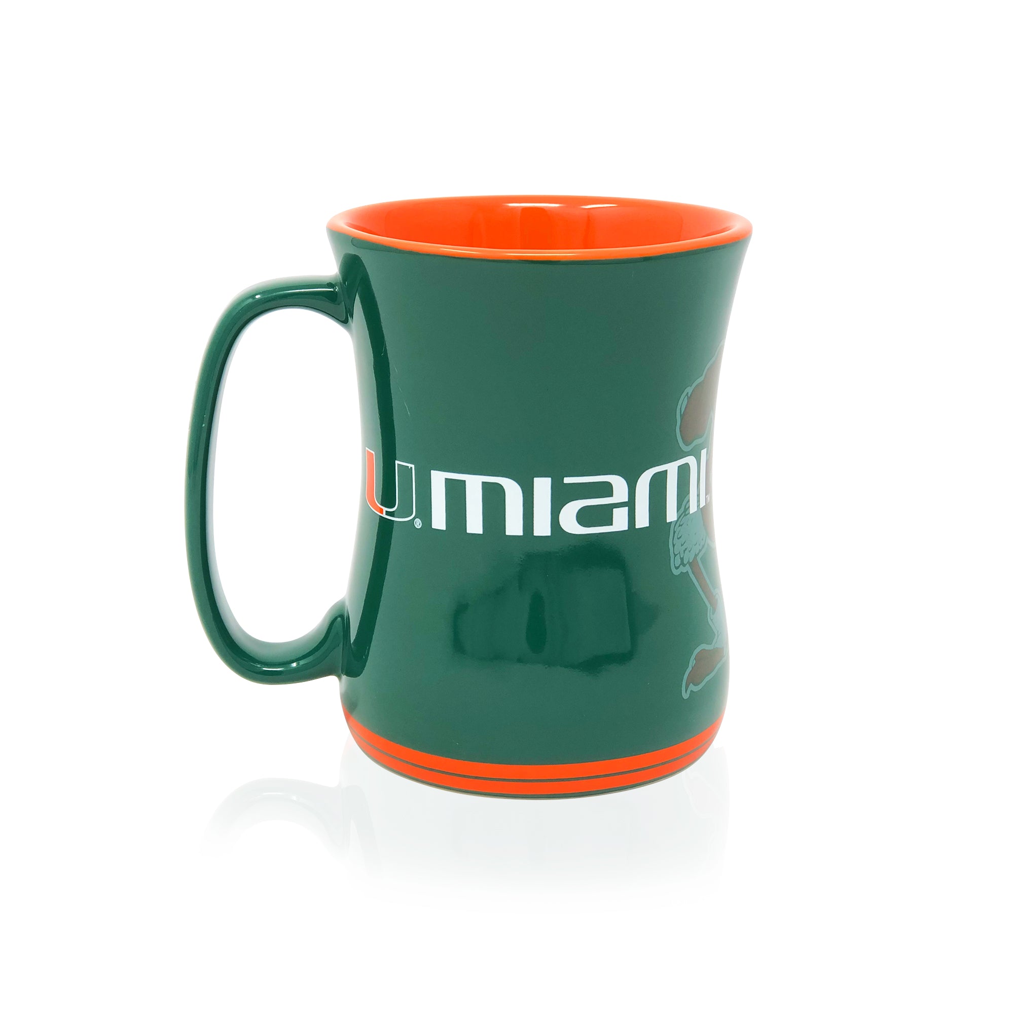 16oz Miami Hurricanes Sculpted Barista Mug