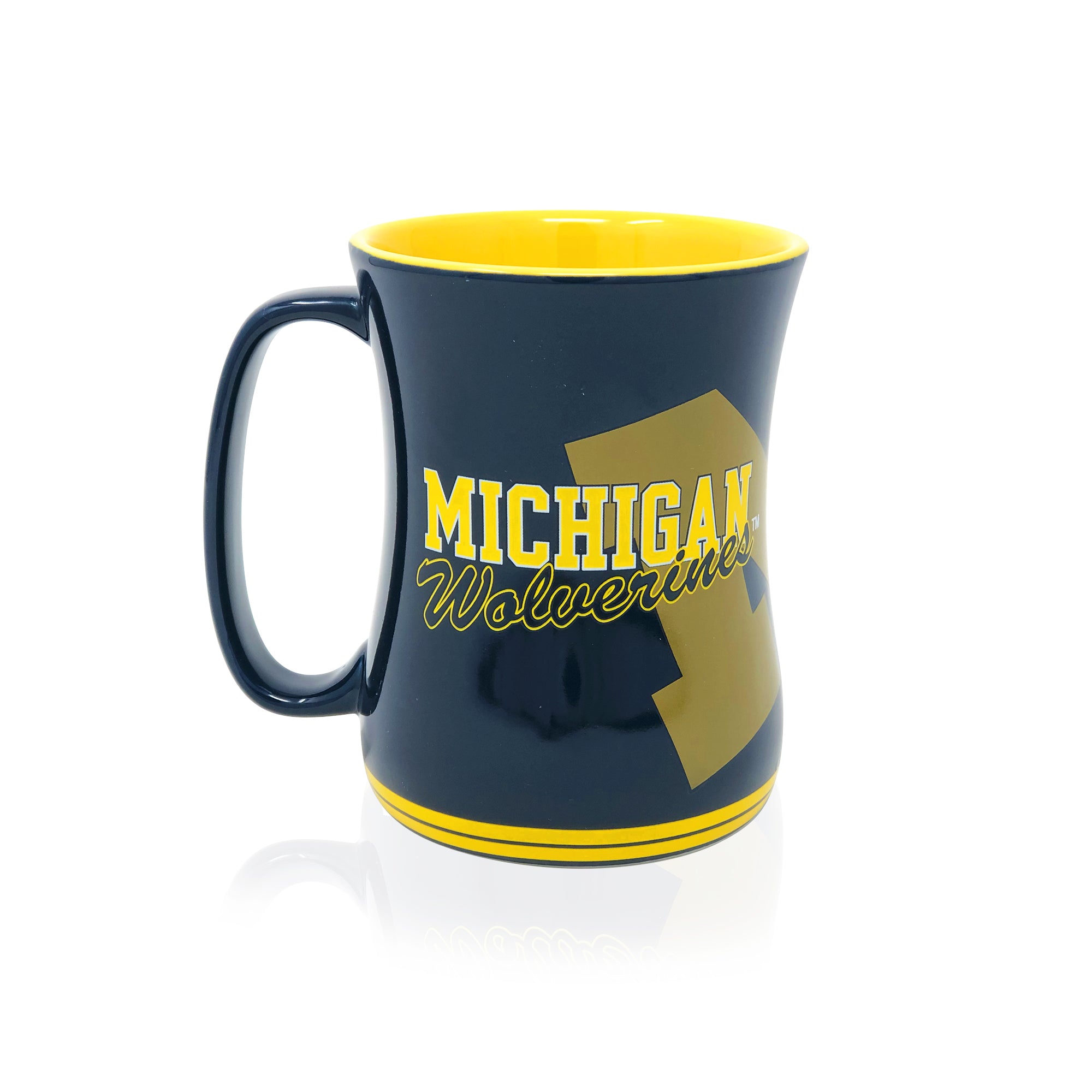 16oz Michigan Wolverines Sculpted Barista Mug