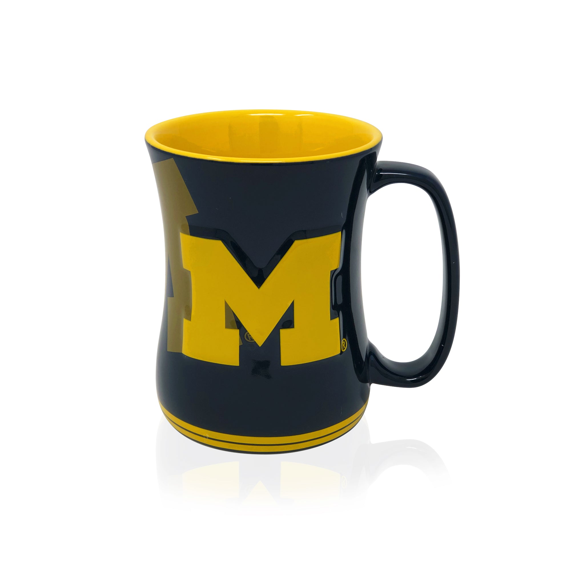 16oz Michigan Wolverines Sculpted Barista Mug