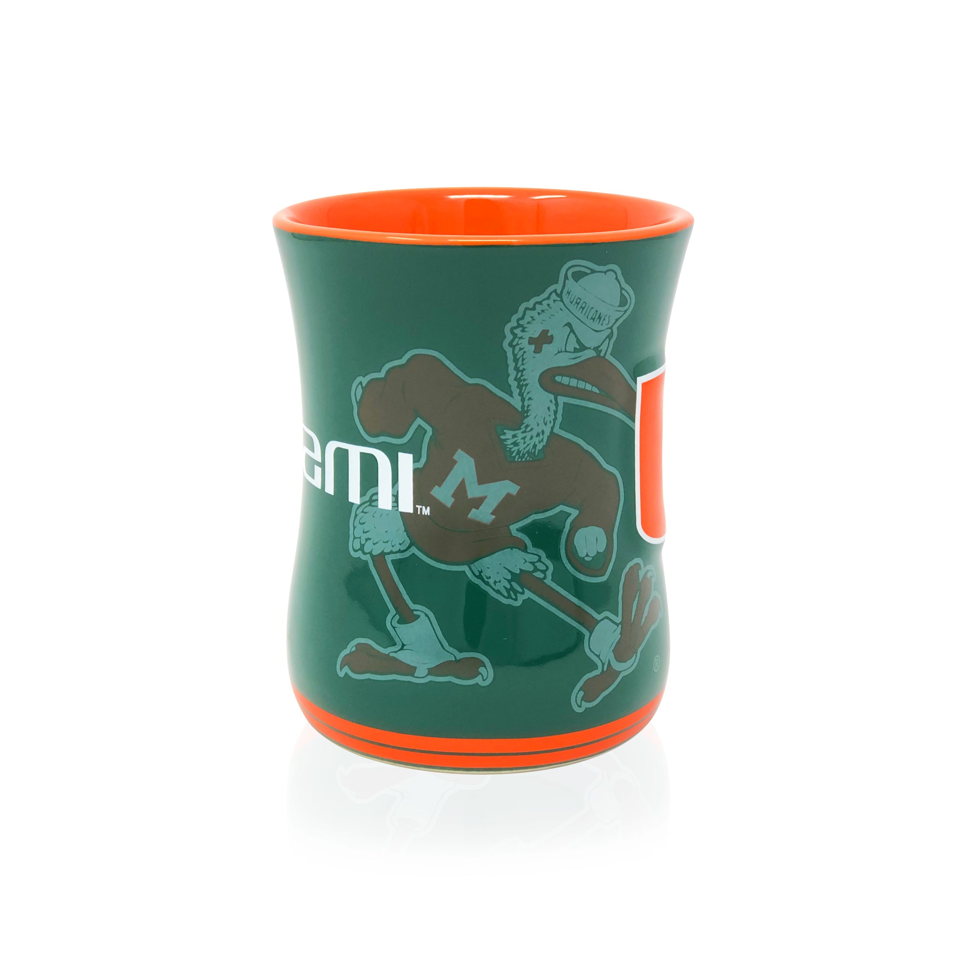 16oz Miami Hurricanes Sculpted Barista Mug