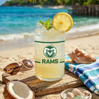 Set of 2 Colorado State Rams 16oz XD Ring Can Glasses