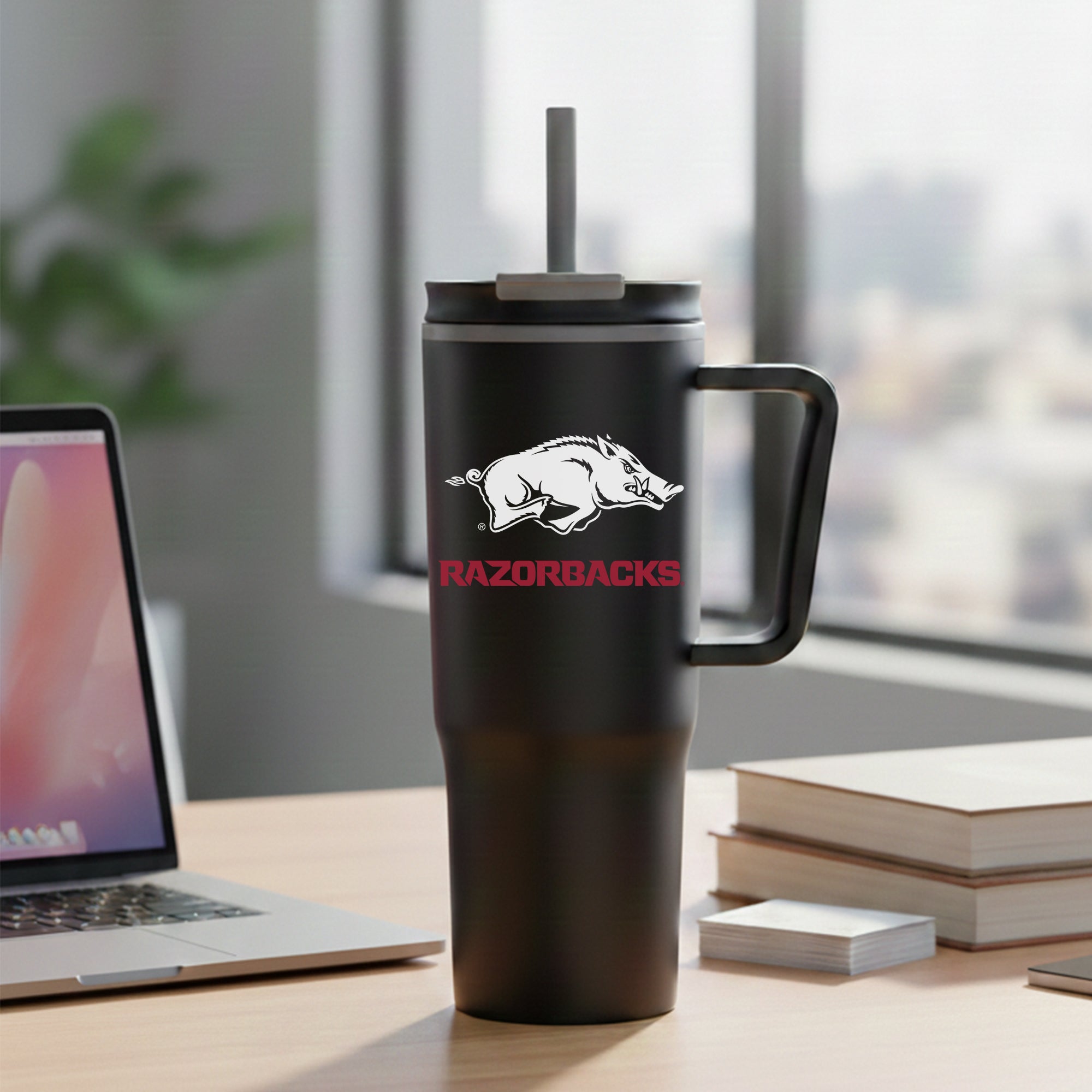 30oz Arkansas Razorbacks Black Aire Tumbler