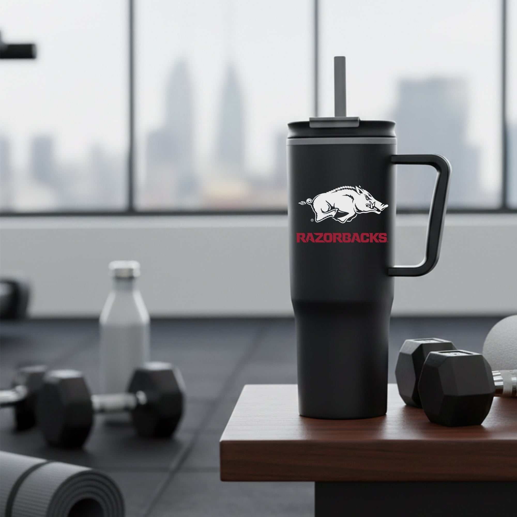 30oz Arkansas Razorbacks Black Aire Tumbler