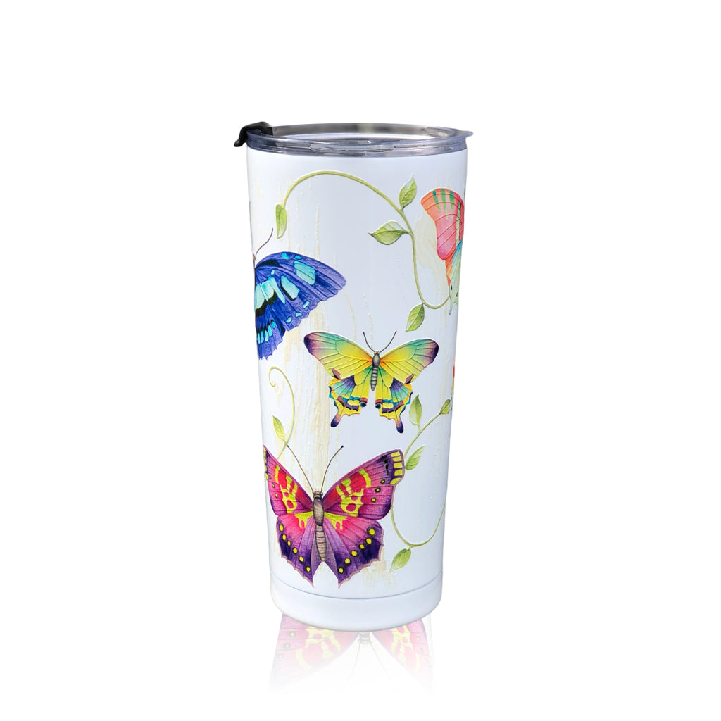 Butterflies 24 oz tumbler for hydration