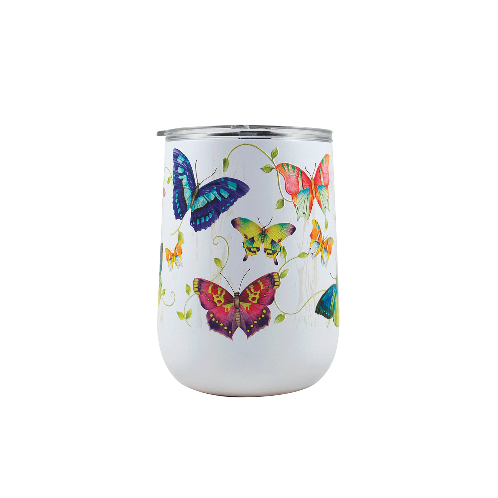 Butterflies 18 oz Curved Tumbler