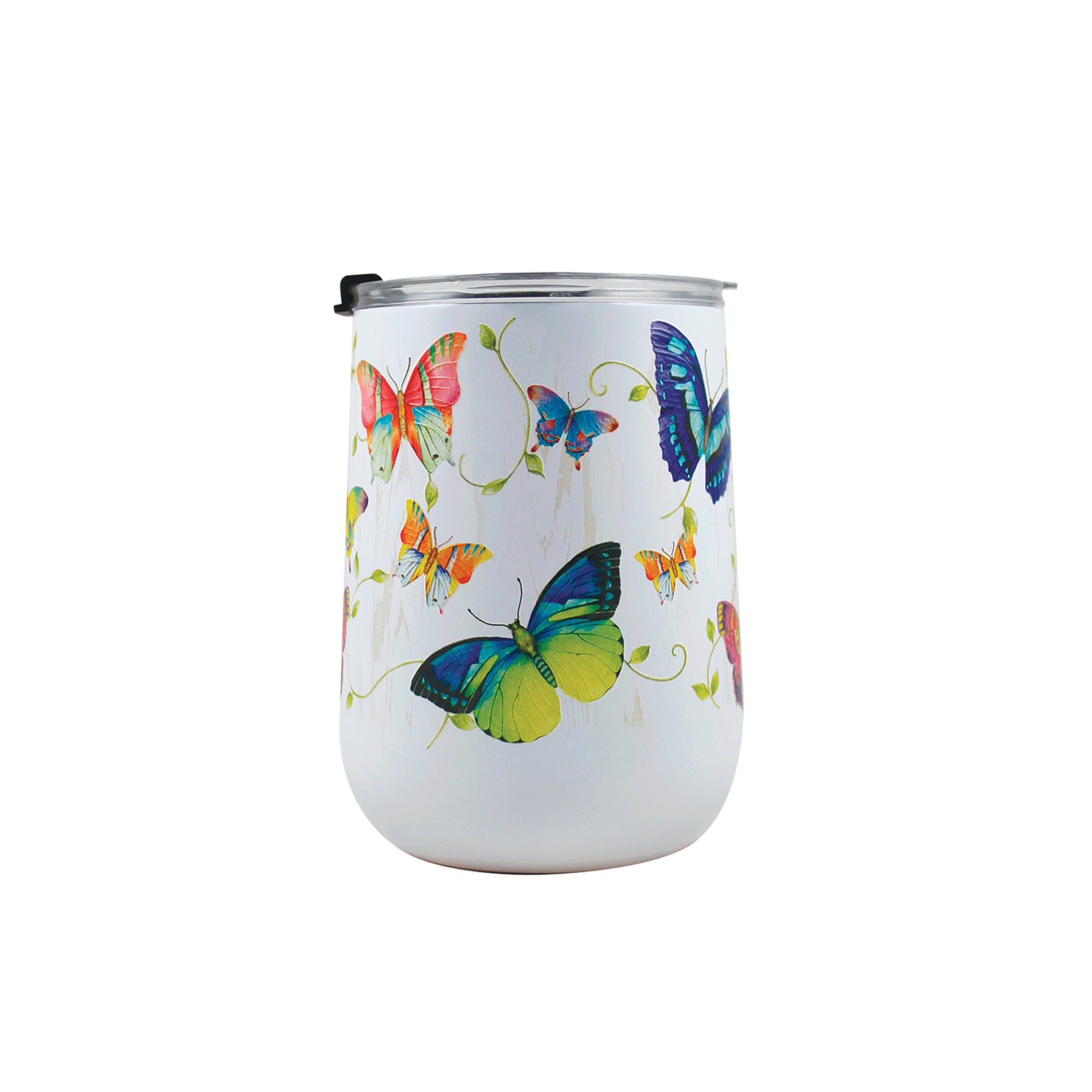 Butterflies 18 oz Curved Tumbler
