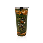 Camo to the Core 24 oz tumbler for outdoor adventures