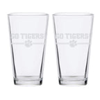 16oz Clemson Tigers Etched Slogan Pint 2 Pack
