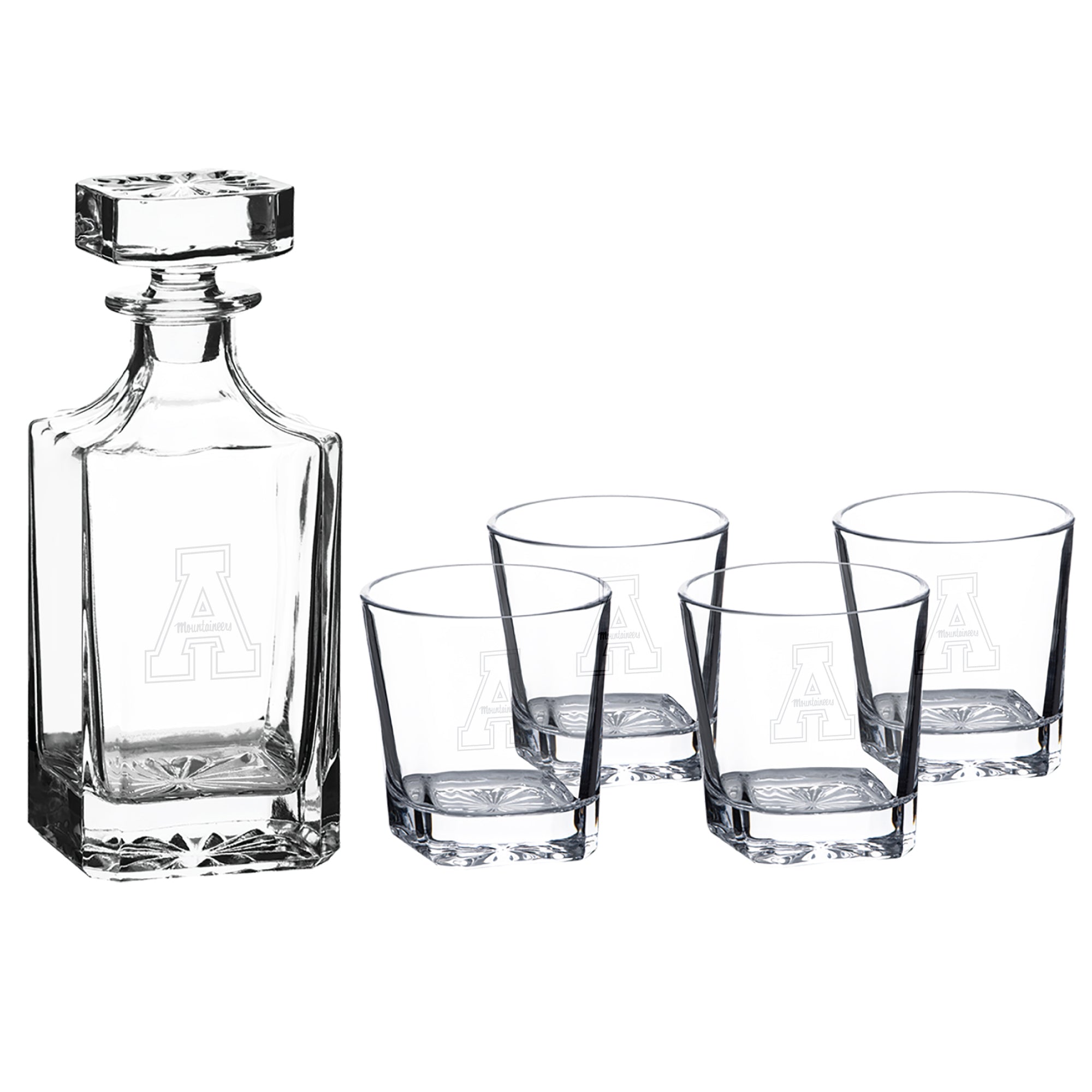 App State Mountaineers 5-piece Decanter Set