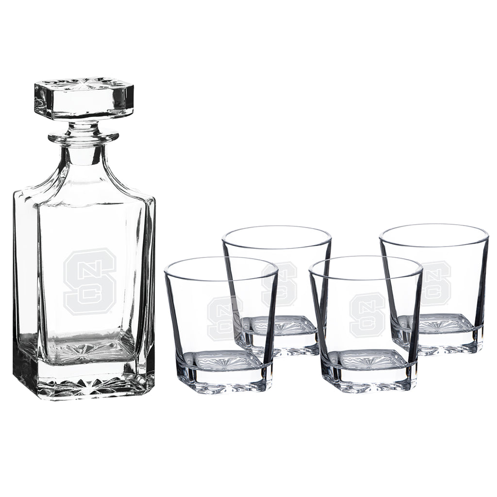 NC State Wolfpack 5-piece Decanter Set