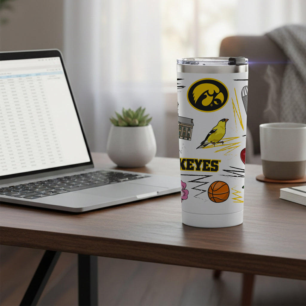 Iowa Hawkeyes 24oz Local Stainless Steel Tumbler