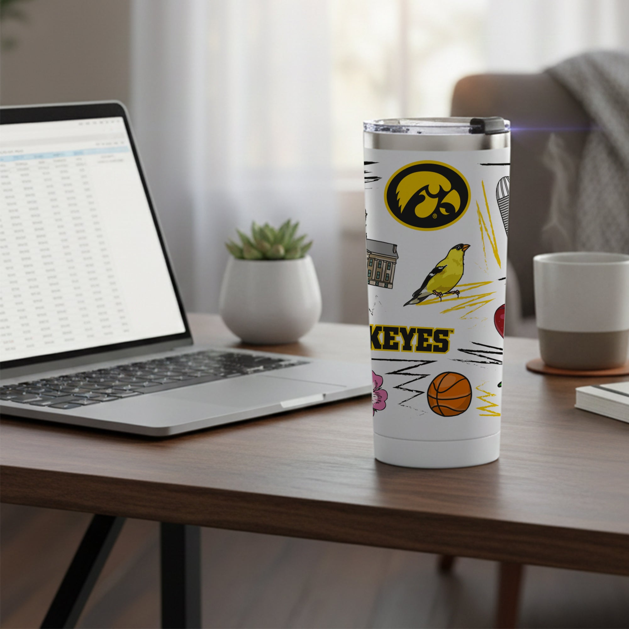 Iowa Hawkeyes 24oz Local Stainless Steel Tumbler