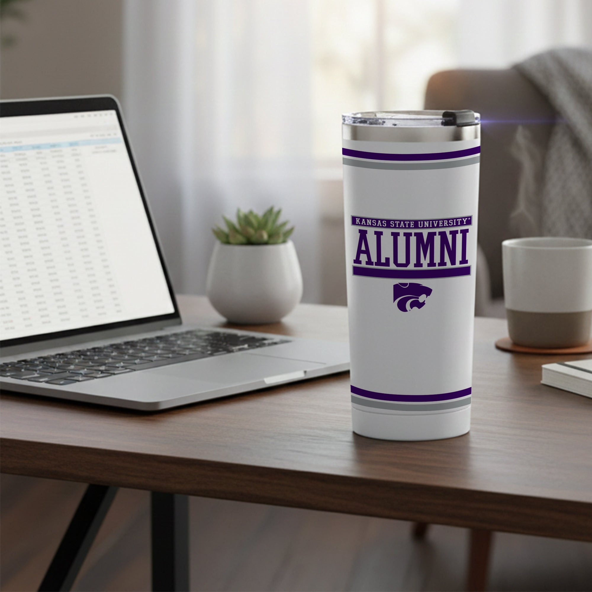 24oz Kansas St Wildcats Alumni Tumbler