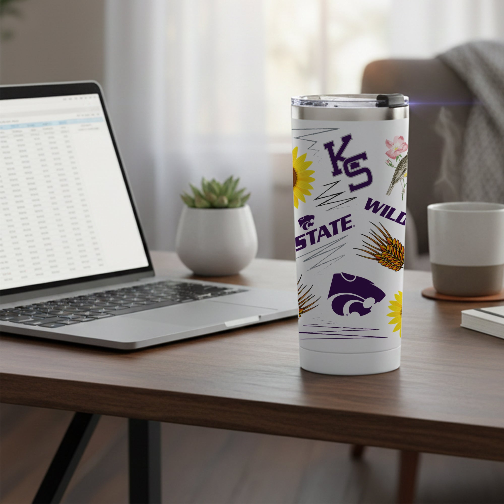 K-State Wildcats 24oz Local Stainless Steel Tumbler
