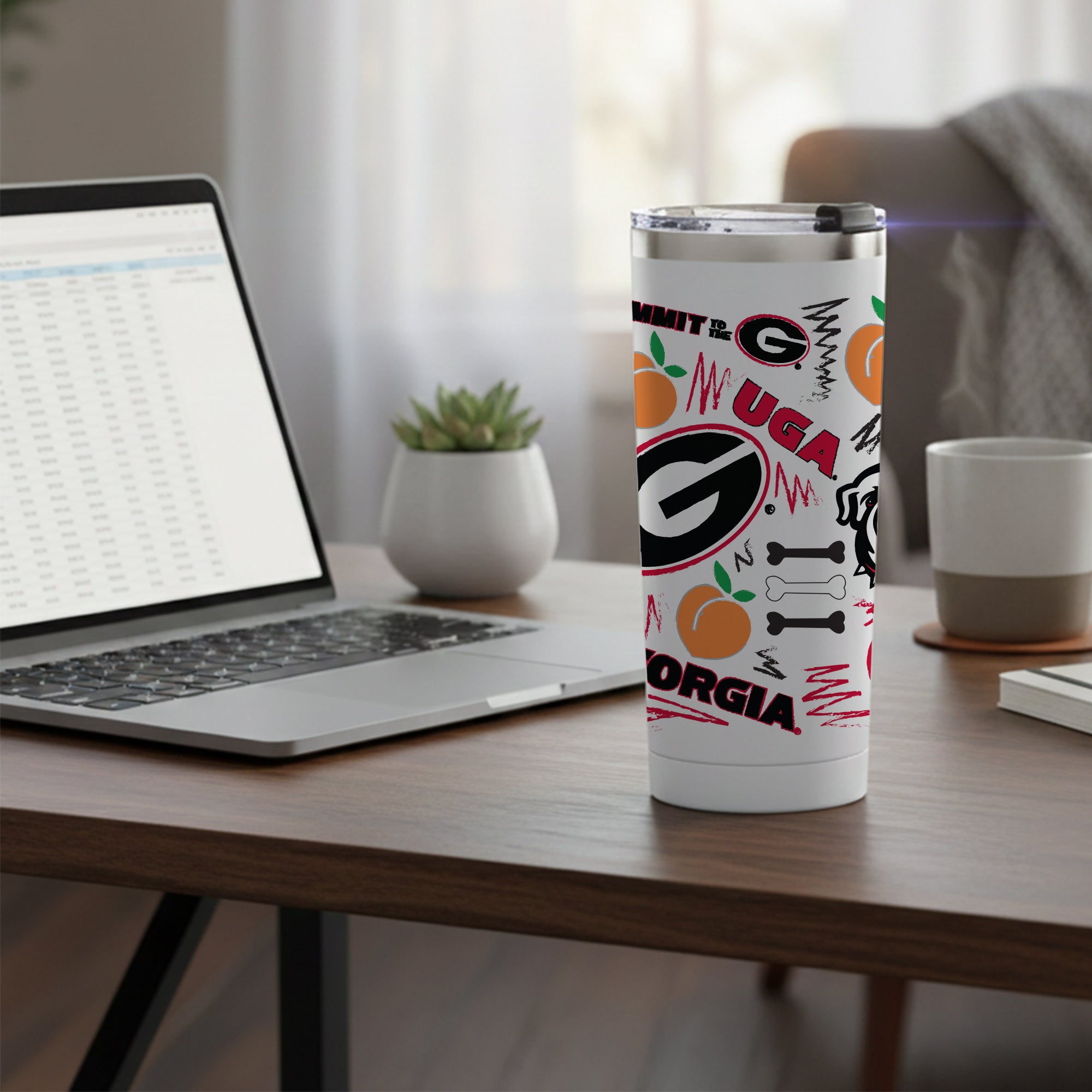 Georgia Bulldogs 24oz Local Stainless Steel Tumbler