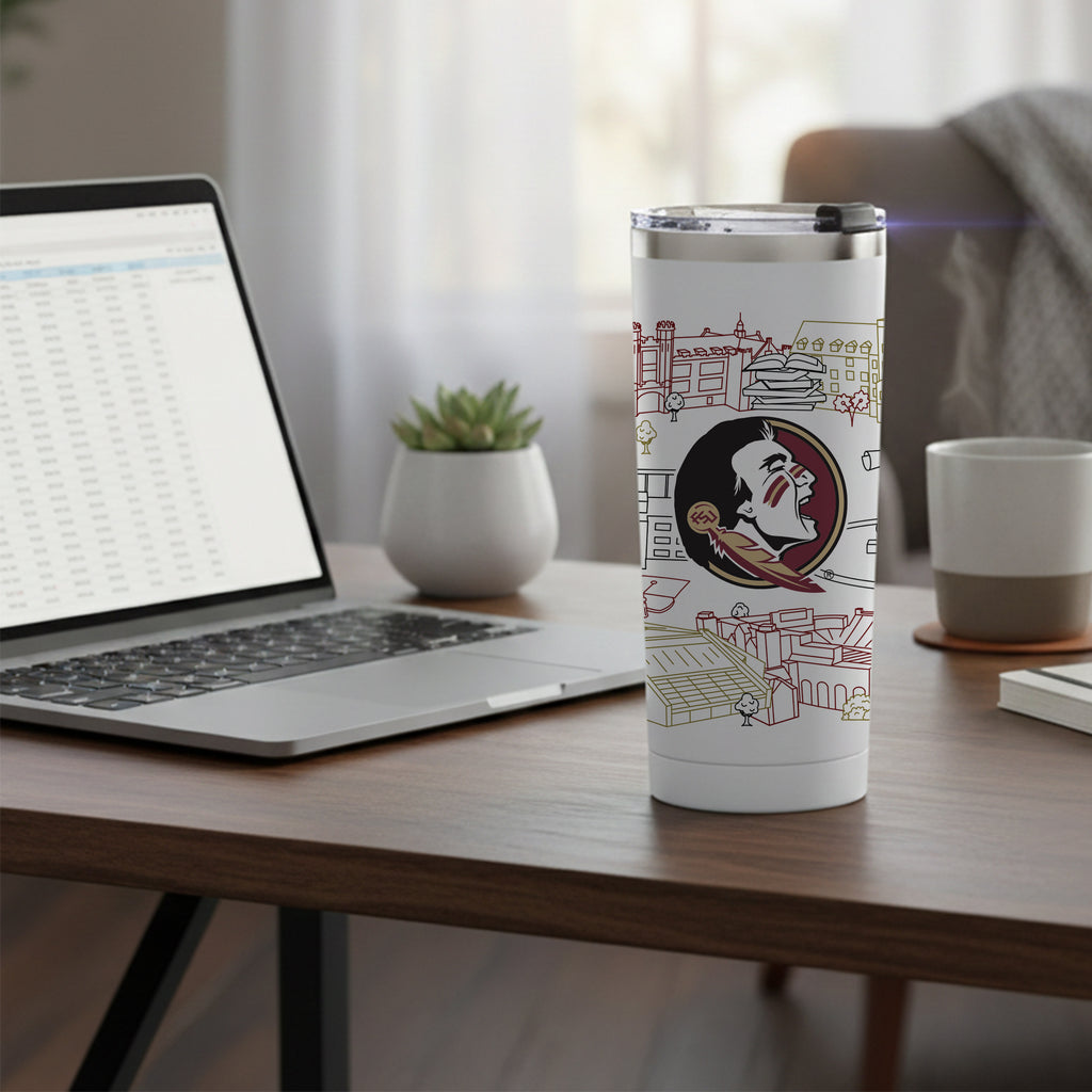 Florida State Seminoles 24oz Campus Line Art Tumbler