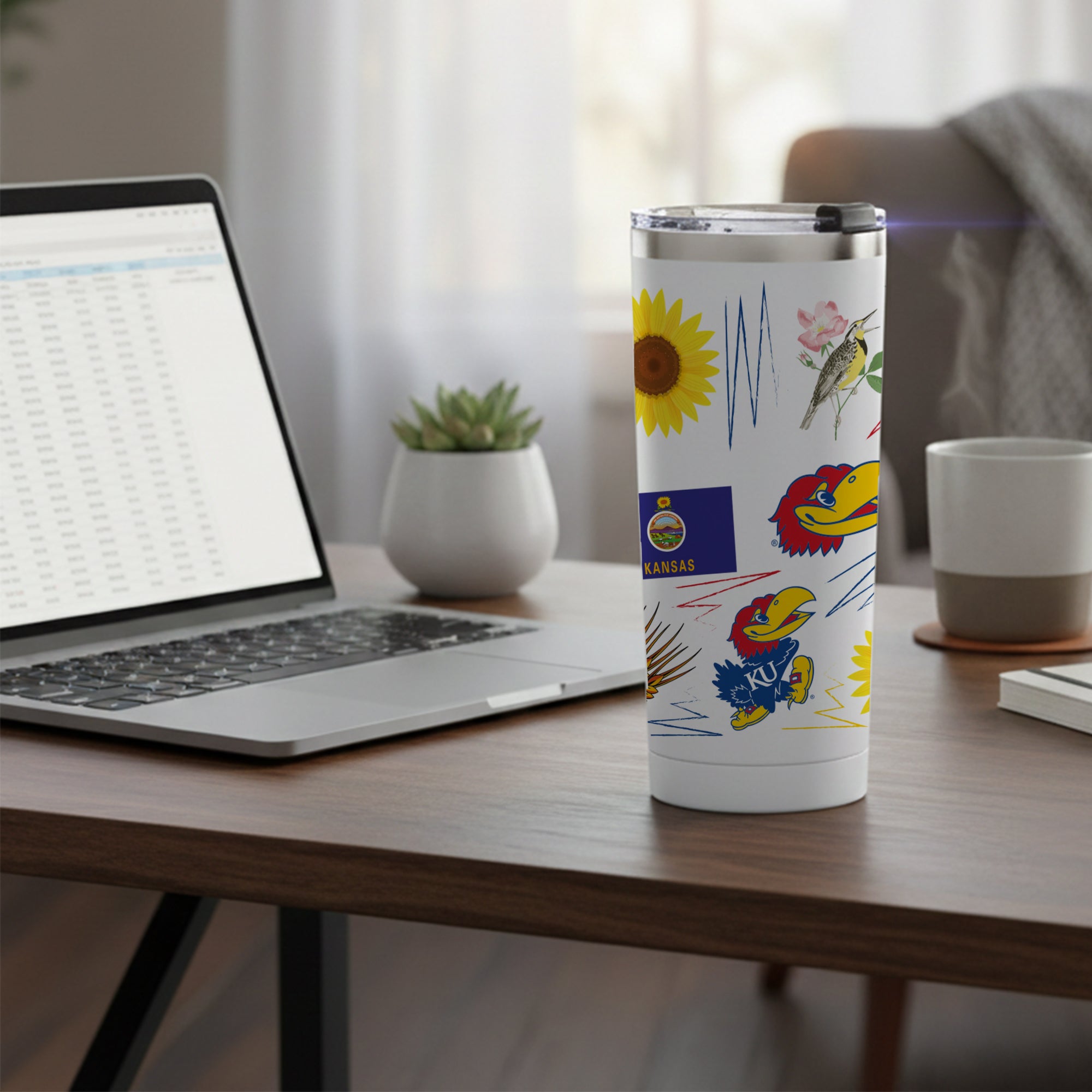 Kansas Jayhawks 24oz Local Stainless Steel Tumbler