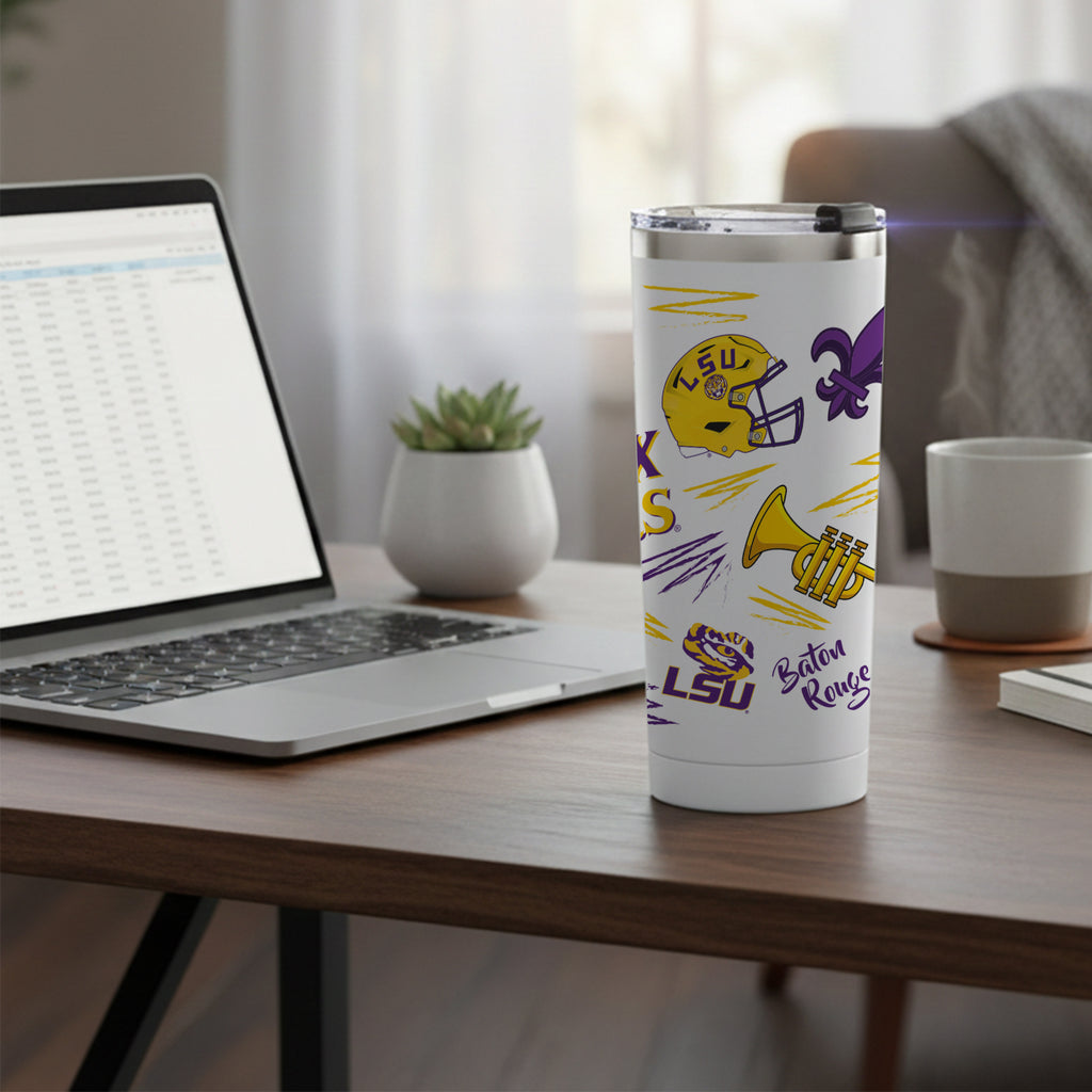 LSU Tigers 24oz Local Stainless Steel Tumbler