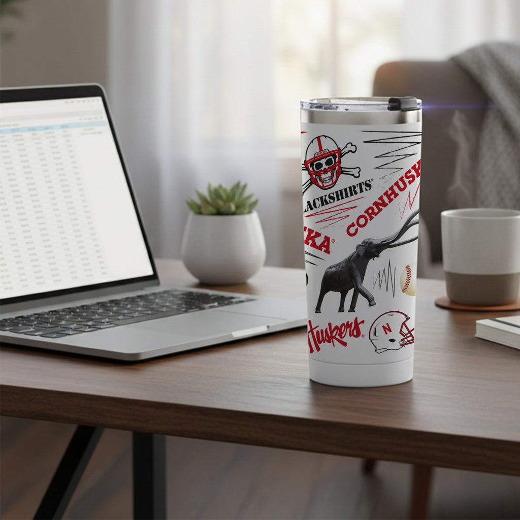Nebraska Cornhuskers 24oz Local Stainless Steel Tumbler