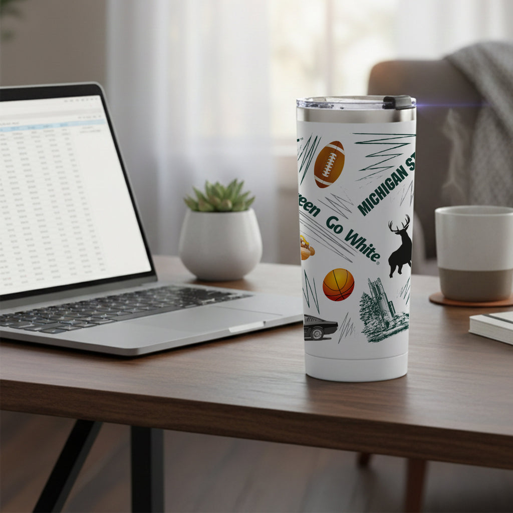 Michigan State Spartans 24oz Local Stainless Steel Tumbler