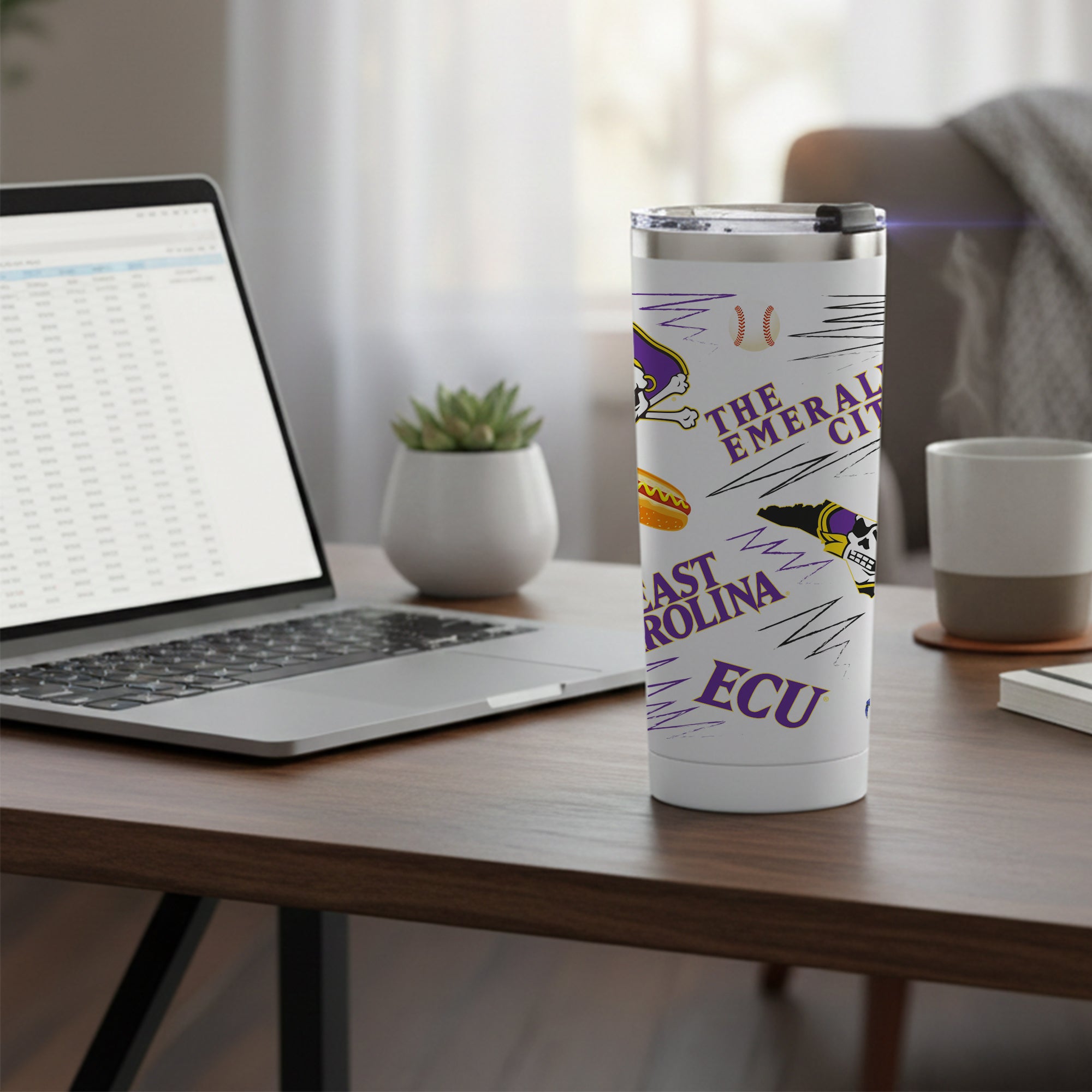 East Carolina Pirates 24oz Local Stainless Steel Tumbler